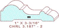 Chair Rail 3-3/16" - 2 Chair Rail 3-3/16" - 2