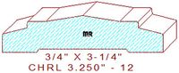 Chair Rail 3-1/4" - 12 Chair Rail 3-1/4" - 12