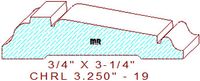 Chair Rail 3-1/4" - 19 Chair Rail 3-1/4" - 19