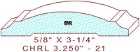 Chair Rail 3-1/4" - 21 Chair Rail 3-1/4" - 21