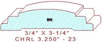 Chair Rail 3-1/4" - 23 Chair Rail 3-1/4" - 23