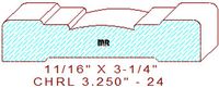 Chair Rail 3-1/4" - 24 Chair Rail 3-1/4" - 24