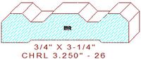 Chair Rail 3-1/4" - 26 Chair Rail 3-1/4" - 26