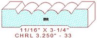 Chair Rail 3-1/4" - 33 Chair Rail 3-1/4" - 33