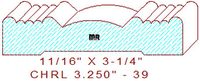 Chair Rail 3-1/4" - 39 Chair Rail 3-1/4" - 39