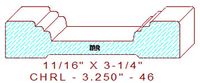 Chair Rail 3-1/4" - 46 Chair Rail 3-1/4" - 46