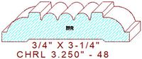 Chair Rail 3-1/4" - 48 Chair Rail 3-1/4" - 48