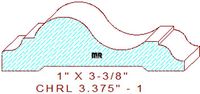 Chair Rail 3-3/8" - 1 Chair Rail 3-3/8" - 1