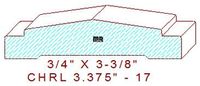 Chair Rail 3-3/8" - 17 Chair Rail 3-3/8" - 17