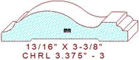 Chair Rail 3-3/8" - 3 Chair Rail 3-3/8" - 3