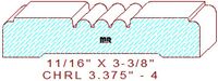 Chair Rail 3-3/8" - 4 Chair Rail 3-3/8" - 4