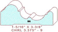 Chair Rail 3-3/8" - 9 Chair Rail 3-3/8" - 9