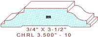 Chair Rail 3-1/2" - 10 Chair Rail 3-1/2" - 10