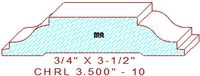 Chair Rail 3-1/2" - 10