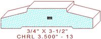 Chair Rail 3-1/2" - 13