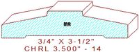 Chair Rail 3-1/2" - 14 Chair Rail 3-1/2" - 14