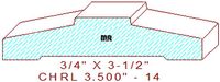 Chair Rail 3-1/2" - 14