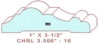 Chair Rail 3-1/2" -16