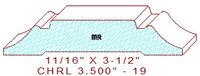 Chair Rail 3-1/2" - 19 Chair Rail 3-1/2" - 19