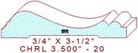 Chair Rail 3-1/2" - 20 Chair Rail 3-1/2" - 20