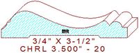 Chair Rail 3-1/2" - 20