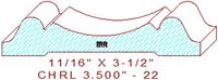 Chair Rail 3-1/2" - 22