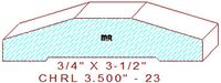 Chair Rail 3-1/2" - 23 Chair Rail 3-1/2" - 23