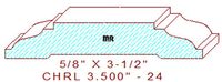 Chair Rail 3-1/2" - 24 Chair Rail 3-1/2" - 24