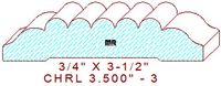 Chair Rail 3-1/2" - 3 Chair Rail 3-1/2" - 3