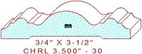 Chair Rail 3-1/2" - 30 Chair Rail 3-1/2" - 30