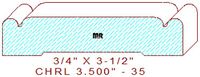 Chair Rail 3-1/2" - 35