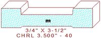Chair Rail 3-1/2" - 40