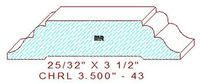 Chair Rail 3-1/2" - 43 Chair Rail 3-1/2" - 43