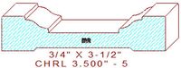 Chair Rail 3-1/2" - 5 Chair Rail 3-1/2" - 5