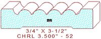 Chair Rail 3-1/2" - 52