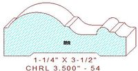 Chair Rail 3-1/2" - 54 Chair Rail 3-1/2" - 54