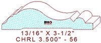 Chair Rail 3-1/2" - 56