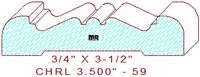 Chair Rail 3-1/2" - 59