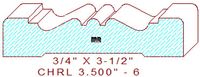 Chair Rail 3-1/2" - 6 Chair Rail 3-1/2" - 6