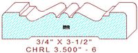 Chair Rail 3-1/2" - 6