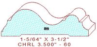 Chair Rail 3-1/2" - 60 Chair Rail 3-1/2" - 60