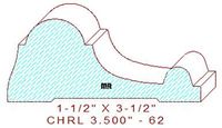 Chair Rail 3-1/2" - 62 Chair Rail 3-1/2" - 62