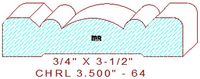 Chair Rail 3-1/2" - 64