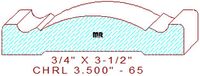 Chair Rail 3-1/2" - 65 Chair Rail 3-1/2" - 65