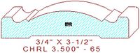Chair Rail 3-1/2" - 65