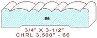 Chair Rail 3-1/2" - 66