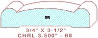 Chair Rail 3-1/2" - 68 Chair Rail 3-1/2" - 68