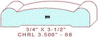 Chair Rail 3-1/2" - 68