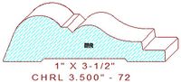 Chair Rail 3-1/2" - 72 Chair Rail 3-1/2" - 72