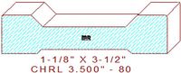 Chair Rail 3-1/2" - 80